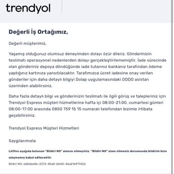 Dolap Kayıp Ürün Ve Eksik İade: Alıcı Koruma Hizmeti Mağduriyeti