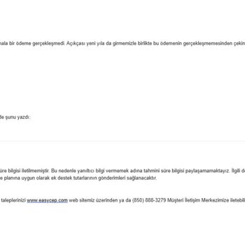 Amazon EasyCep Kampanyasında Ödeme Sorunu