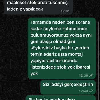 Sipariş Sonrası Sessizlik Ve İade Belirsizliği