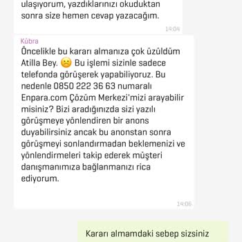 Onaylanan Başvurunun Olumsuz Sonuçlanması