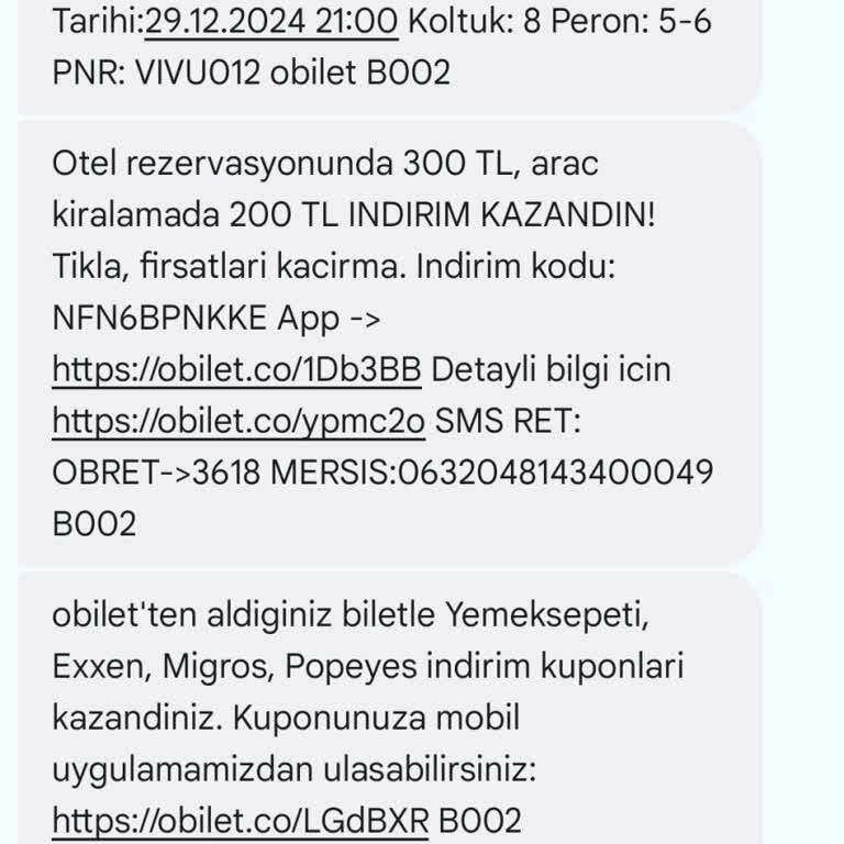 Yanlış Bilet İadesi Sorunu