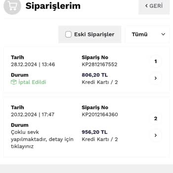 Kargo Teslimat Sorunu Ve İptal Edilen Sipariş Mağduriyeti