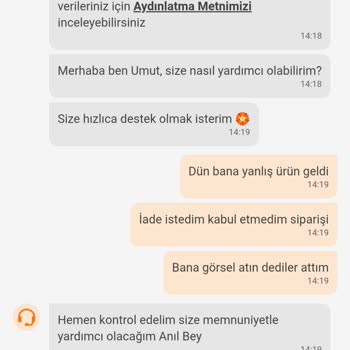 Yanlış Ürün Teslimatı Ve Müşteri Hizmetleri Sorunu