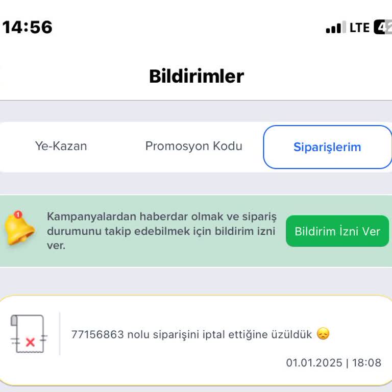 Sipariş İptali Ve Para İadesi Sorunu