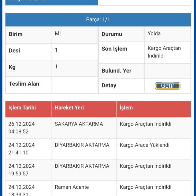 Sürat Kargo'da Uzun Süreli Aktarma Sorunu