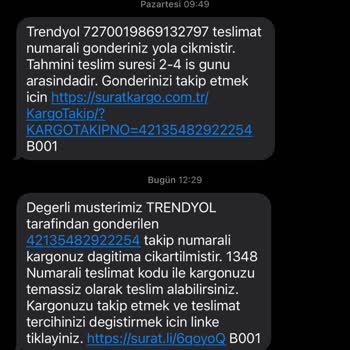 Sürat Kargo'nun Yanlış Teslimat Sorunu