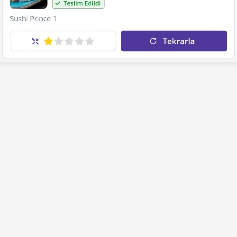 Sushico'dan Alınan Menü Sonrası Çocuğum Zehirlendi