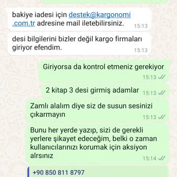 Yanlış Desi Hesaplaması Ve İlgisiz Müşteri Hizmetleri