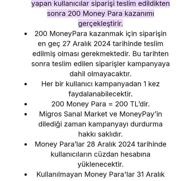 MoneyPay Kampanyasında Eksik Yükleme Sorunu