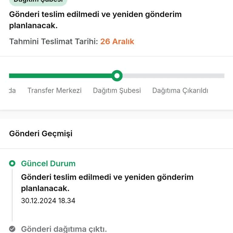 Teslimat Sürecinde Yaşanan Gecikme Ve İletişim Sorunları