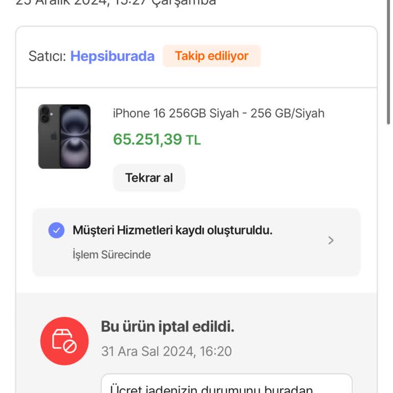Hepsiburada'nın Geç Teslimat Ve İade Süreci Sorunu