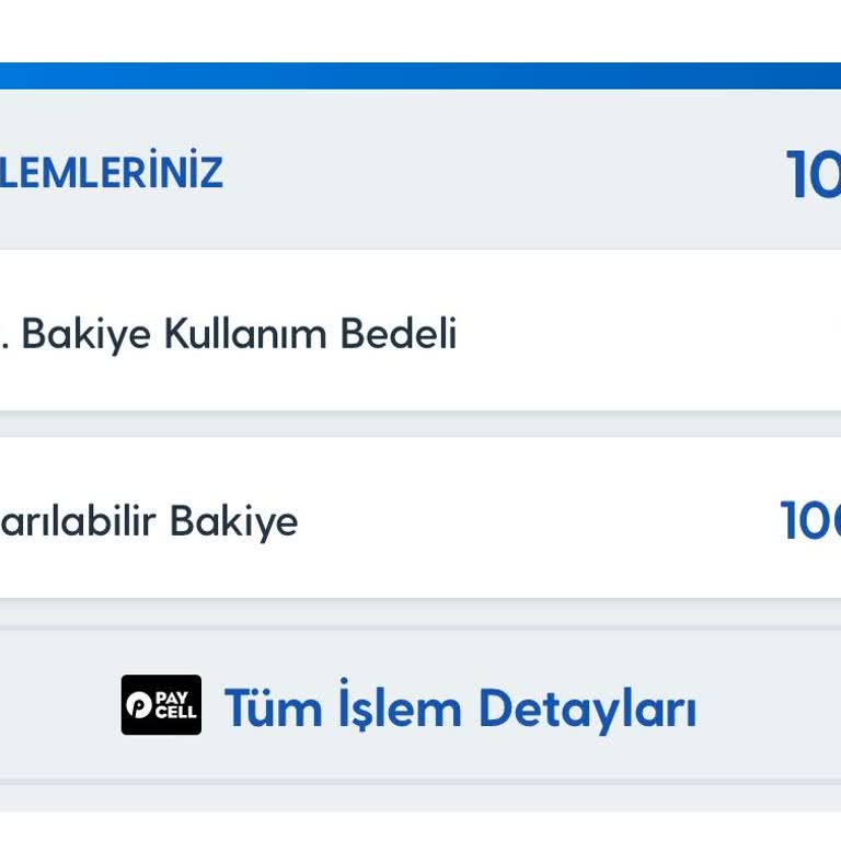 Paycell'de Kullanılamayan Bakiye Sorunu