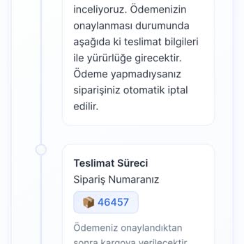 Siparişimin Teslim Edilmemesi Ve İletişim Sorunları