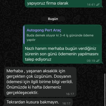 Sürekli Ertelenen Pert Araç Ödemesi