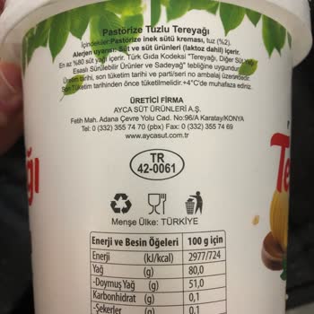 BİM Tereyağı Sanıp Aldığımız Ürün Margarin Kokuyor