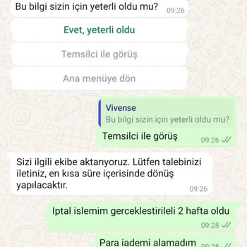 İade Sürecinde İletişim Sorunu Ve Geri Ödeme Talebi
