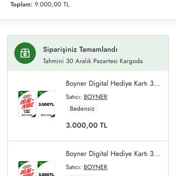 Hediye Kartında İzinsiz Harcama Ve Yetersiz Müşteri Hizmeti