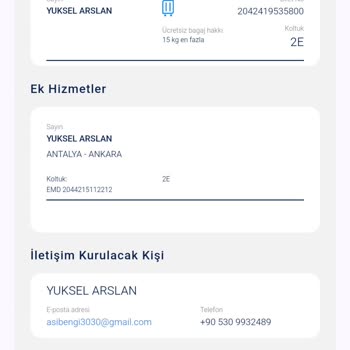 Uçuşta Koltuk Değişikliği Ve Yetersiz Bilgilendirme