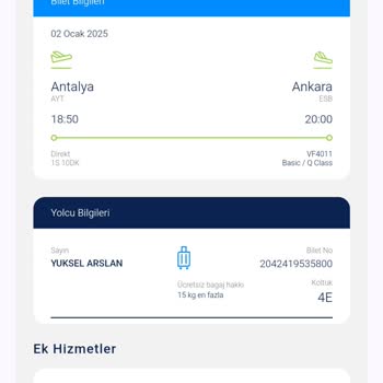 Uçuşta Koltuk Değişikliği Ve Yetersiz Bilgilendirme