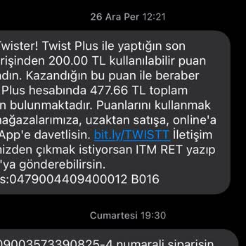 Beklenmedik Puan Silinmesi