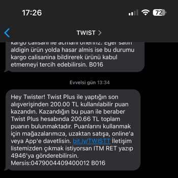 Beklenmedik Puan Silinmesi