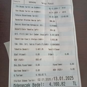 Doğal Gaz Faturasında Şoke Eden Artış