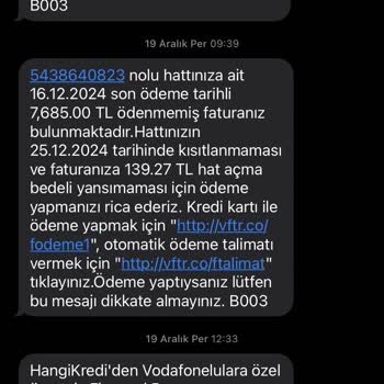 Vodafone Cihaz İadesi Mağduriyeti