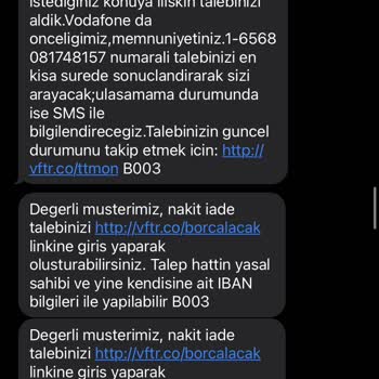 Vodafone Cihaz İadesi Mağduriyeti