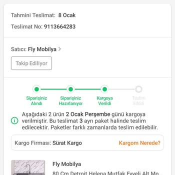Kargo Teslimat Sorunu Ve Yetersiz Müşteri Hizmetleri