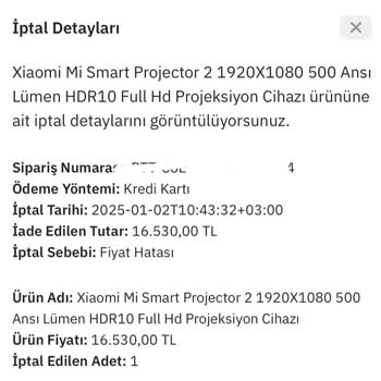 Yanlış Fiyat Mağduriyeti: İptal Edilen Sipariş Ve İade Sorunu