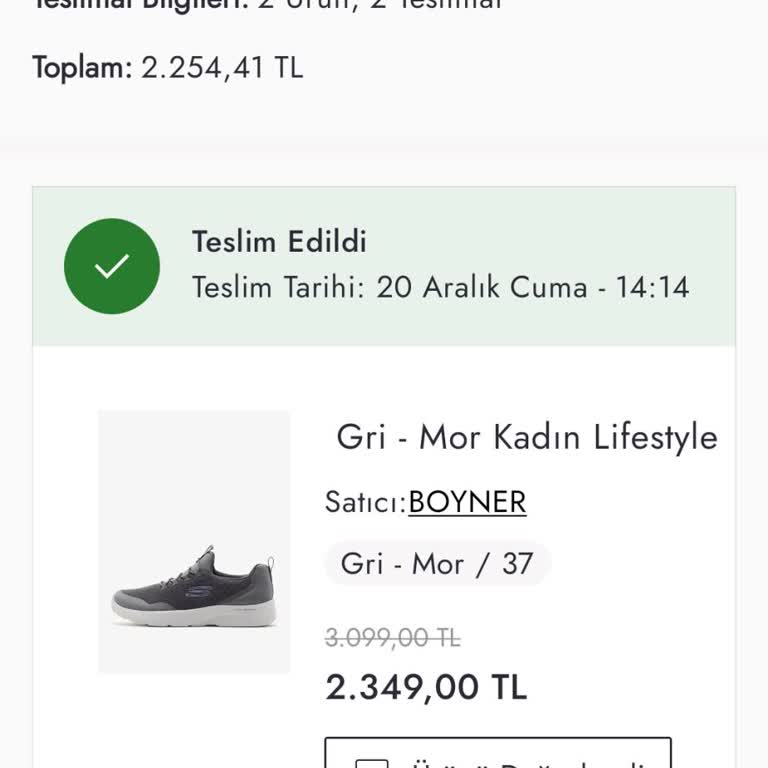 Boyner'den Ayakkabı Ve Para İadesi Sorunu