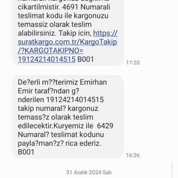 Teslim Edilmeyen Kargo Ve Yanıltıcı Mesajlar
