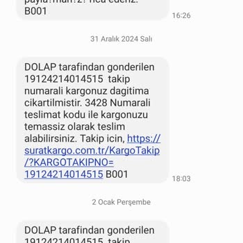 Teslim Edilmeyen Kargo Ve Yanıltıcı Mesajlar