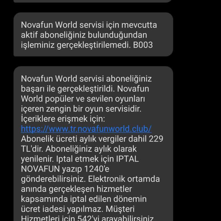 Novafun World Üyeliği Mağduriyeti: Para İadesi Talebi