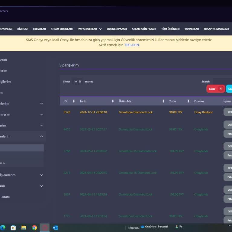 Teslim Edilmeyen Sipariş Ve Cevapsız Destek