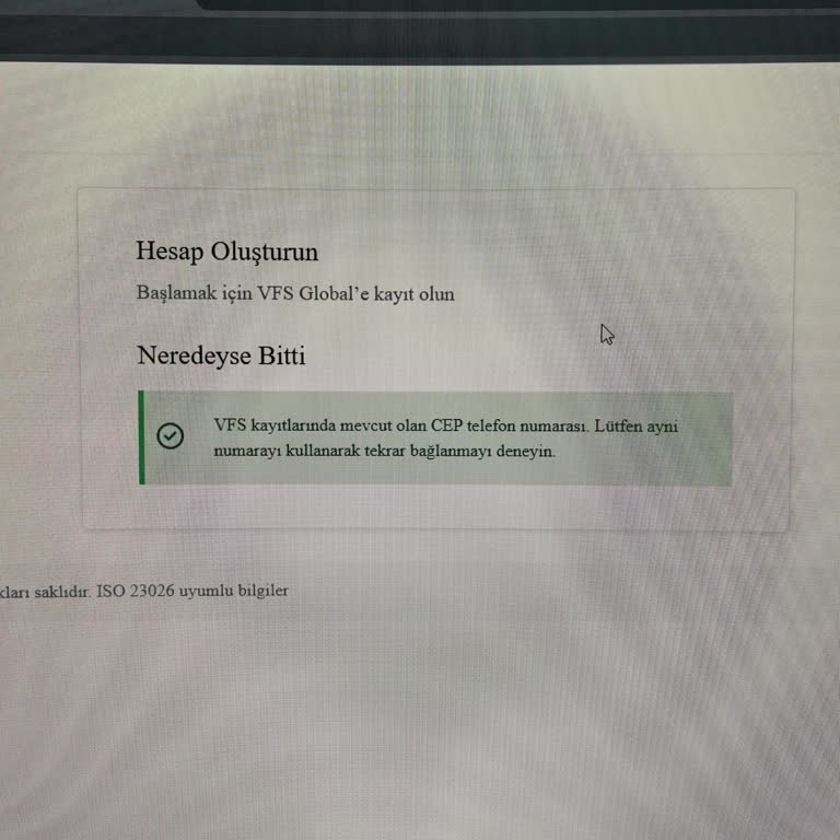 VFS Global Kayıt Sürecinde Ülke Seçim Hatası