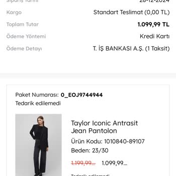 Mavi'den Defolu Ürün Ve İade Sorunu