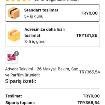 Sephora Sipariş İşlemi Sorunu