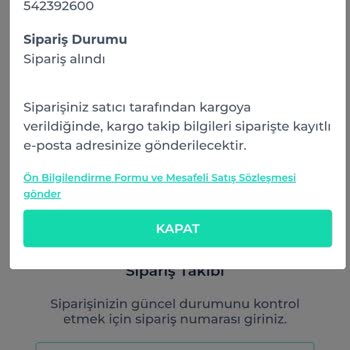 Yanlış Adresle Sipariş İptali Sorunu