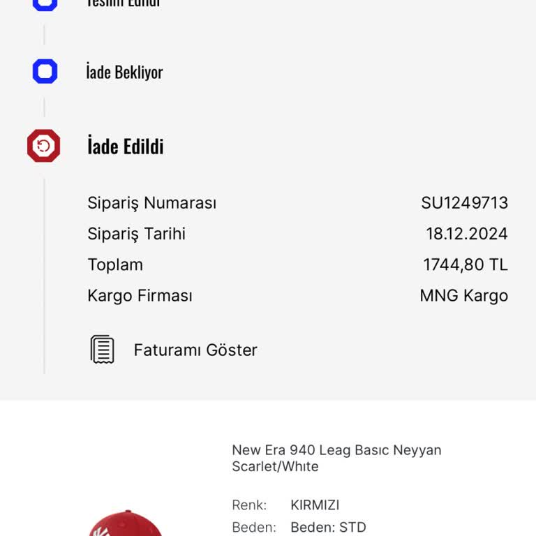 Sneaks Up Müşteri Hizmetlerine Ulaşamıyorum Ve İadem Yapılmadı