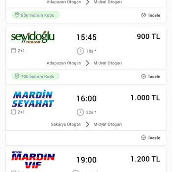 Yanıltıcı Yolculuk Süresi Ve Fiyatlandırma