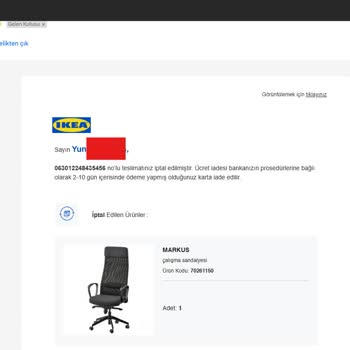 Yanlış Çekim Sonrası İptal Edilen Ürünün Nakliyesi Sorunu