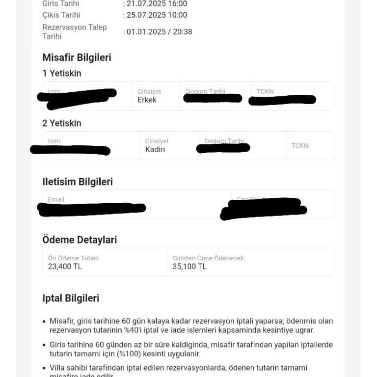 ETS Tur İptal İşleminde Haksız Kesinti Sorunu