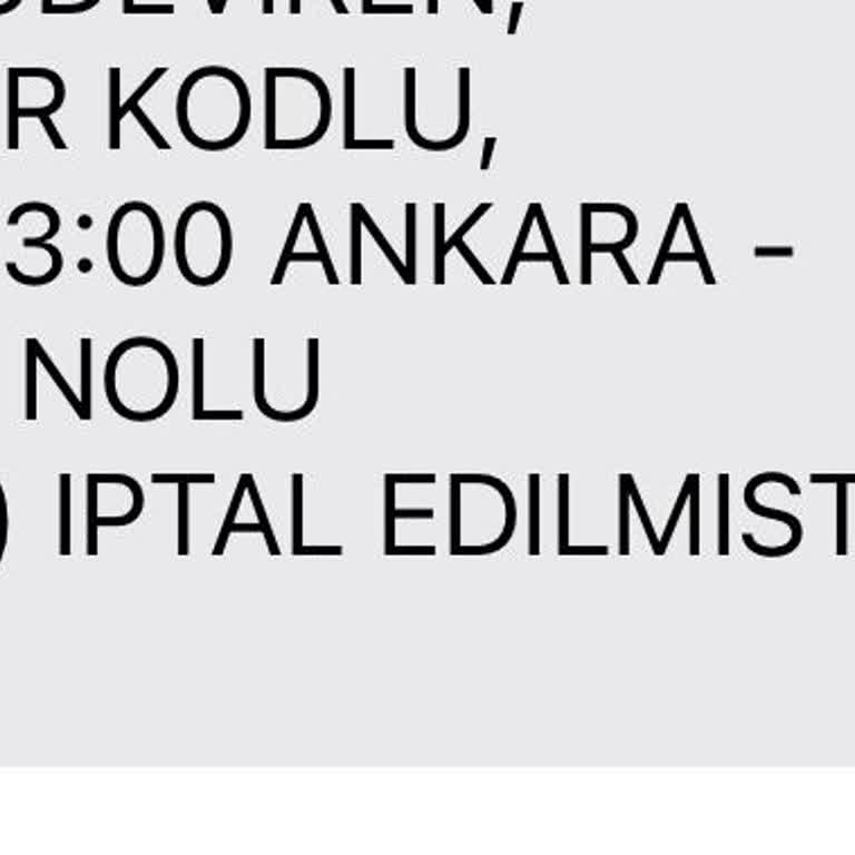 İptal Edilen Biletlerin İadesi Yapılmıyor