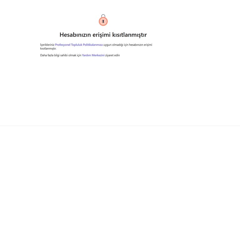 Linkedin Hesabım Haksız Yere Kapatıldı!