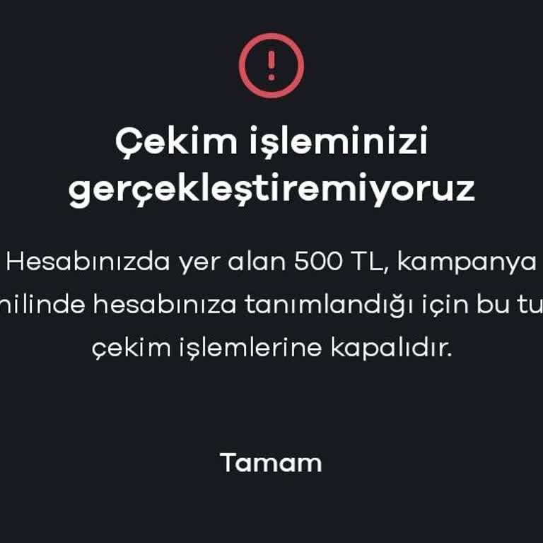 Paribu Kampanya Parasını Çekememe Sorunu