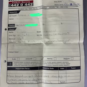 LG Ses Sistemi İçin Parça Desteği Sorunu