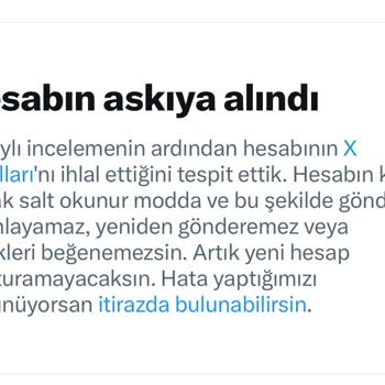 X - Twitter Haksız Hesap Askıya Alınma Sorunu