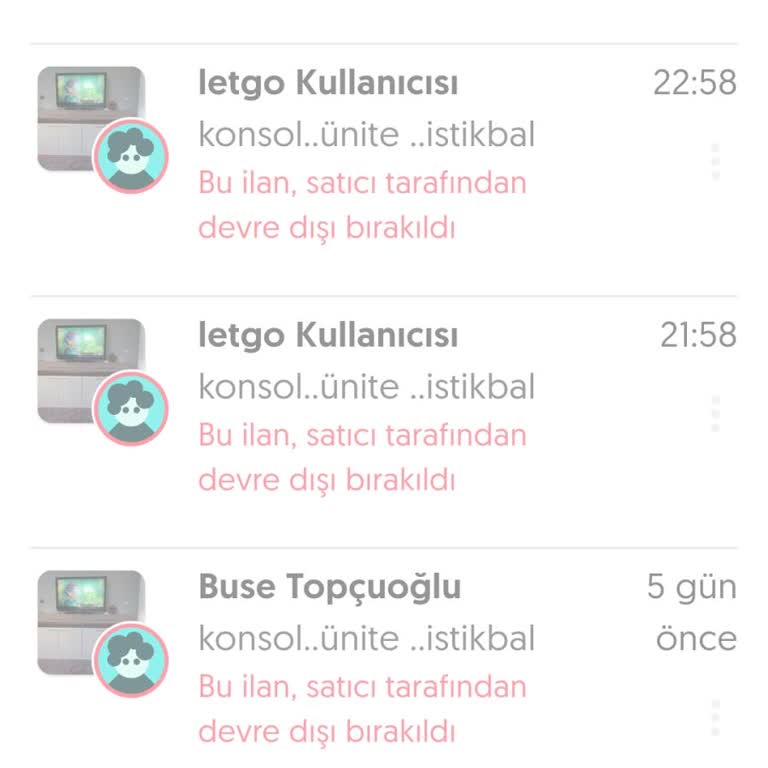 Letgo'da Konsol Satışında Karşılaşılan Sorunlar