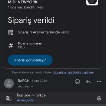 Siparişe Yanıt Bekleyen Müşteri